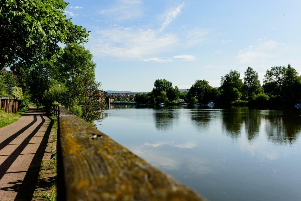Weserwohnung - Bootshaus Urlaub Am Wasser Hamelin Luaran gambar