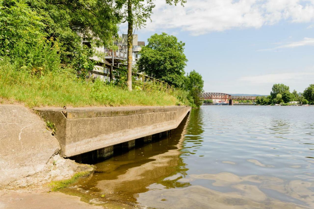 Weserwohnung - Bootshaus Urlaub Am Wasser Hamelin Luaran gambar