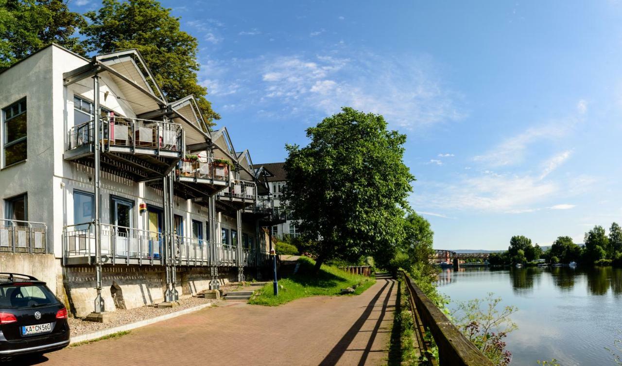 Weserwohnung - Bootshaus Urlaub Am Wasser Hamelin Luaran gambar