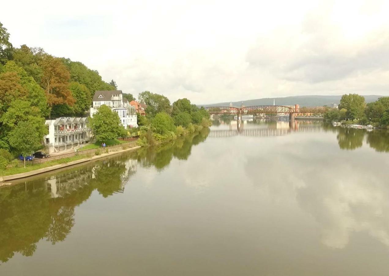 Weserwohnung - Bootshaus Urlaub Am Wasser Hamelin Luaran gambar